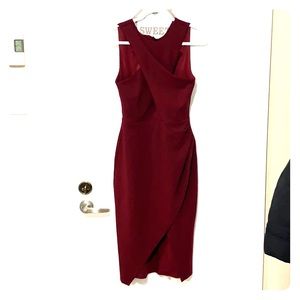 Gorgeous wine midi dress, brand New!